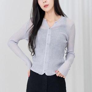 [셀러허브]신축 니트 내추럴골지라인 핏 여름 가을 여성 가디건 (S31552992)