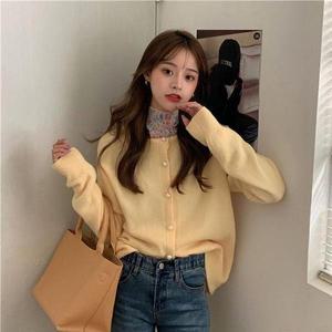 [셀러허브]여성 데일리엣지 가을 진주 부드러운 니트 가디건 (S31580847)