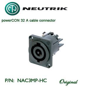 스위스제 Neutrik 오리지널 NAC3mp-HC, 파워콘 32 A 섀시 커넥터, 정전 용량 없음, 전원 입력 3 극 연결 시