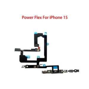 iPhone 15 Plus Pro Max 볼륨 스위치 버튼 키 부품용 금속이 포함된 전원 플렉스 케이블 켜기 끄기