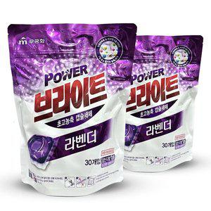 [기타]무궁화 브라이트 초고농축 캡슐 세제 일반 드럼 겸용 라벤더향 30개입 2개