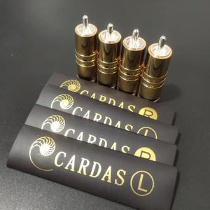 [누리음향]호환 비 카다스 RCA 플러그 골드 도금 HIFI 오디오 로터스 커넥터, DIY 케이블 AV 터미널 로고