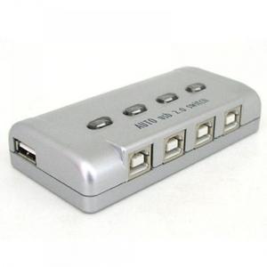 Coms USB 공유기 4대1 수동 스위치 및 프로그램 전환 방식