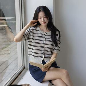 [시크폭스] 볼륨 단가라 니트 가디건_52CA571