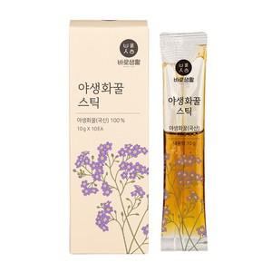 바로생활 야생화 꿀 천연벌꿀 스틱 100  10포 4박스
