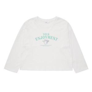 [소이] HC22 9부 쎄미크롭 테니스 일러스트 티 여아 여름용 화이트 9부 쎄미크롭  (S32683406)