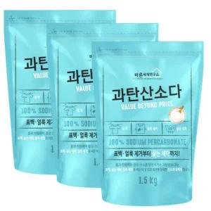바른세제연구소 과탄산소다 1.5kg x 3개