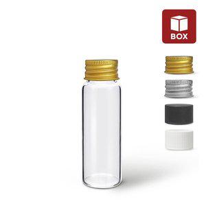 [MIR](1BOX) 유리병 바이알 SB40 투명 40ml (12개입) 샘플 소분 미니 병 용기