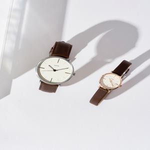 로이드 엘메이트 브라운 커플 남성 가죽시계 LL1G22604MSR