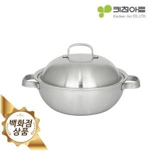 [롯데백화점]키친아트 NEO IH 통5중 스텐레스 냄비 24cm 궁중전골 웍팬 (인덕션겸용)