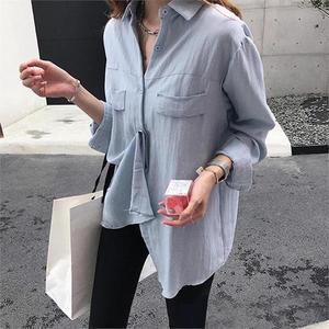 여자 가을 남방 루즈핏 기본 데일리 셔츠