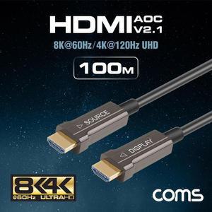[RGNL63S0]HDMI 2 1 리피터 광케이블 100M 8K 60Hz