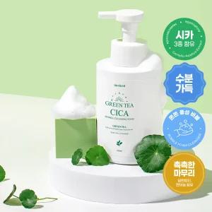 메르헨트 그린티 시카 버블 폼클렌징 500ml x 1개 살리실산 약알칼리 딥클렌징 세안제 클렌저 폼클렌저