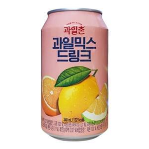 [XBJ11088_47]과일촌 과일 믹스 드링크 340mlx24캔 과일음료