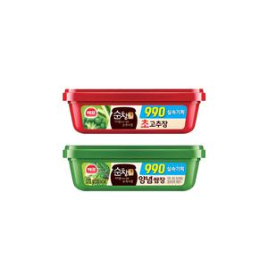 해표 순창궁990 실속기획 170g 초고추장4개+양념쌈장4개/무배
