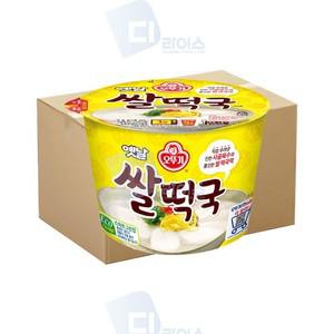 오뚜기 옛날쌀떡국 큰컵 12개 용기 가래떡국 사골육수 쫄깃한쌀떡 먹기편한 간편한 옛날쌀떡국