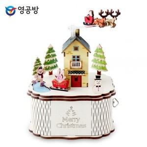 영공방 오르골만들기 DIY 회전 우드 오르골 크리스마