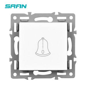 SRAN 초인종 모듈 액세서리, 철판 및 클로 포함, F 시리즈 82MM 패널 리셋 벽 스위치에