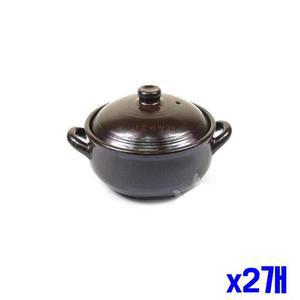 [MENPEJ58_52C5]뚝배기 황토 항아리 20x16x12cm x2개