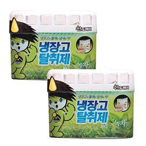 [셀러허브 1]산도깨비 3개월효과 냉장고 탈취제 2개 녹차 냄새제거