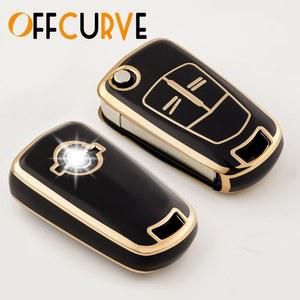 키케이스 자동차 원격 키 커버 케이스 쉘 키체인 Opel Vauxhall Astra J Corsa D Insignia Vectra C Zafira Signum 액세서리 2 버튼