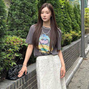 [온앤온](강남점)[이시안 착용] 핫썸머 아트웍 슬럽 티셔츠 NEW5ME634_9E