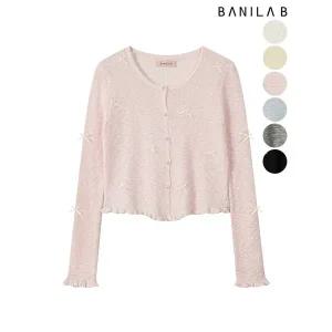 [하프클럽/바닐라비]여성 썸머 리본 니트 가디건