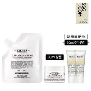 [키엘](강남점)[5천원 상품권][8S]울트라 훼이셜 크림 150ml 리필 파우치 세트(+크림 28ml 정품 + 클렌...