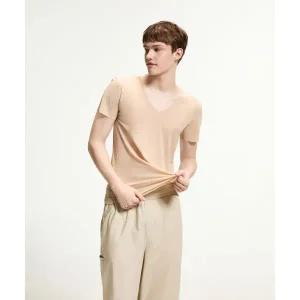 스파오 SPAO COMFORT 남성 심리스 브이넥 반팔티_SPMRFA9A11 SPMRFA9A11 729661