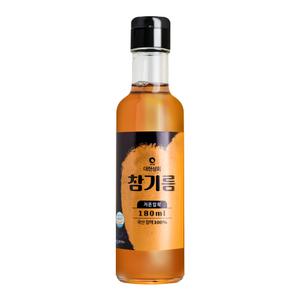 저온압착 국산 참기름 들기름 180ml /생들기름/50년전통대현방앗간