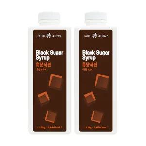 메가커피 서울팩토리 흑당시럽 1.2kg 2개세트