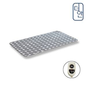더안 EMF 인체감지 워셔블 크로스그레이(싱글) 1인용 전기장판 전기매트