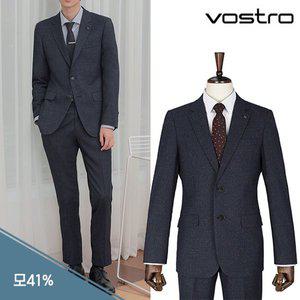 [보스트로][by파크랜드] [보스트로]울혼방 잔 조직 스트레치 정장세트-M9SS1812_M9PN1812