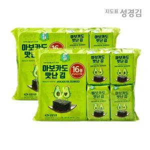 지도표성경김 아보카도 맛난김 4g 16봉+16봉(총32봉)