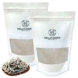 헬로우그린 국산 조미료용 멸치 분말 250gX2(팩) 총500g