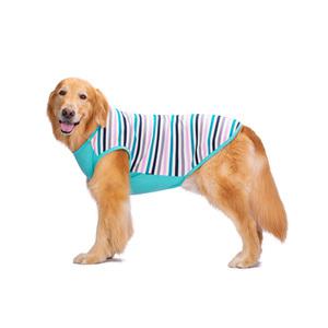강아지옷 중형견옷 대형견옷 스트라이프 여름옷 민소매 티셔츠 2XL-7XL