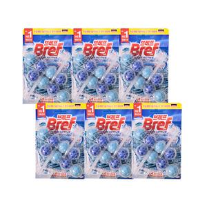 브레프 파워액티브 파워볼 변기세정제 퍼시픽 오션 50g x2입 x6개