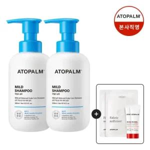 [아토팜]마일드샴푸 300mlX2 +(크림8ml*2+유연제20ml*2 8/11~17일)