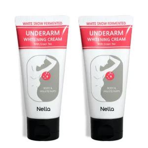넬라 하얀눈 언더암 화이트닝크림 50g, 2개 /겨드랑이미백 색소침착크림