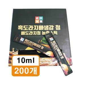 순수식품 흑도라지 배 생강 청 배도라지청 농축스틱 10ml x 200개E