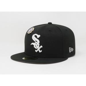 뉴에라 [슈즈네][정품] MLB 시카고 화이트삭스 베이직 사이즈캡 커스톰 야구모자 블랙 메이저리그 선수모자 5950-07-002