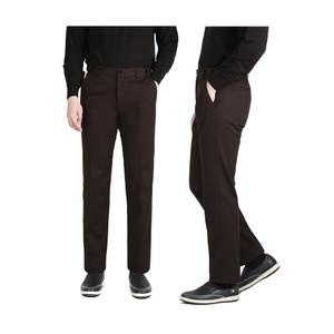 남성 겨울 니트 면바지 골프 등산 기모 캐주얼 바지LV-PTK-42-브라운