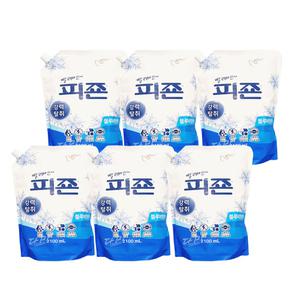 피죤 레귤러 피죤 블루비앙카 섬유유연제 리필 2100ml x6개