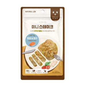 네츄럴랩 강아지간식 미니 스테이크 연어&대구 100g