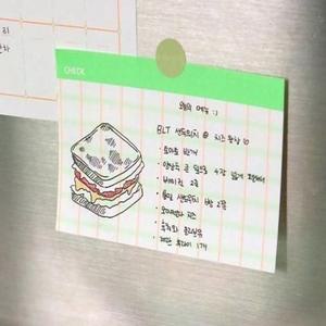 [OFLPQ790]메모 패드 미니 떡메 메모지 4개 문구 노트