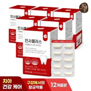 인사플러스 프로폴리스 아연 비타민C  6박스 (총360정)