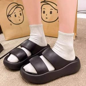 더구두 경량 EVA 스트랩 통굽 샌들 슬리퍼(4cm)-6237
