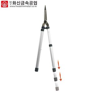 화신 양손 전지가위 2단 길이조절 원예 조경가위 분재 K-5000