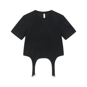 [DION LEE]디온리 여성 가터 반팔 티셔츠 3color C3098R23