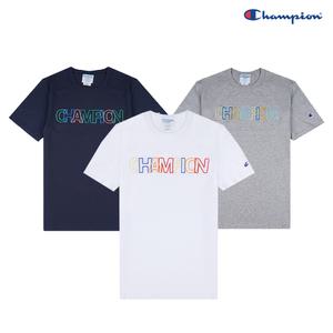 챔피온 컬러 빅로고 반팔티셔츠 남녀공용 T1919G 550774